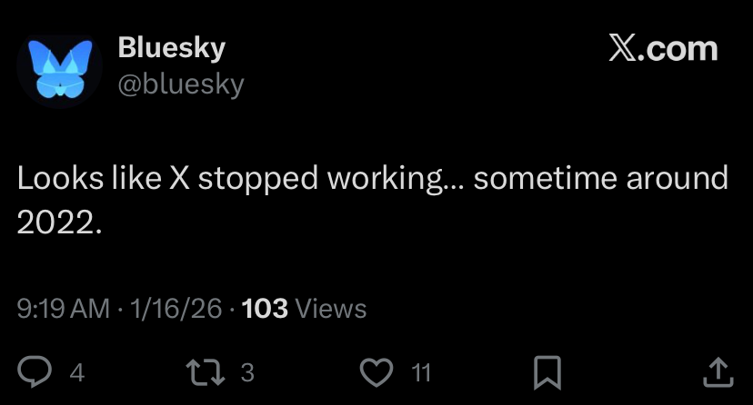 Bluesky changed its profile photo earlier in the week.